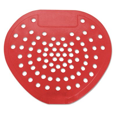 HOS 03901 Urinal Screen, 7 3/4"w x 6 7/8"h, Red, Cherry, Dozen HOS03901