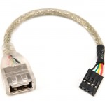 Rocstor USB 2.0 Cable - USB A to Motherboard 4 Pin Y10A208-B1