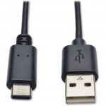 USB 2.0 Hi-Speed Cable (A Male to USB Type-C Male), 3-ft. U038-003