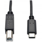 USB 2.0 Hi-Speed Cable (B Male to USB Type-C Male), 6-ft U040-006