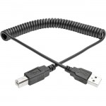 Tripp Lite USB 2.0 Hi-Speed A/B Coiled Cable (M/M), 10 ft U022-010-COIL