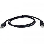 QVS USB 2.0 High-Speed 480Mbps Type A Male to B Male Black Cable CC2209C-03