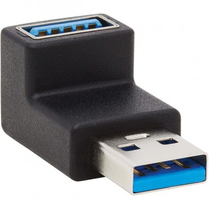 Tripp Lite USB 3.0 SuperSpeed Adapter - USB-A to USB-A, M/F, Up Angle, Black U324-000-UP