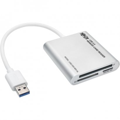 Tripp Lite USB 3.0 SuperSpeed Multi-Drive Memory Card Reader/Writer, Aluminum Case U352-000-MD-AL