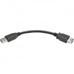 USB 3.0 SuperSpeed Type-A Extension Cable (M/F), Black, 6 in. U324-06N-BK