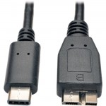 Tripp Lite USB 3.1 Gen 2 (10 Gbps) Cable, USB Type-C (USB-C) to USB 3.0 Micro
