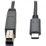 Tripp Lite USB 3.1 Gen 2 (10 Gbps) Cable, USB Type-C (USB-C) to USB 3.0 Type