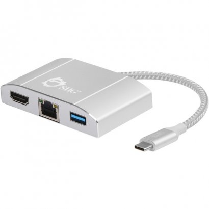 SIIG USB 3.1 Type-C LAN Hub with HDMI Adapter- 4K Ready JU-H30712-S1