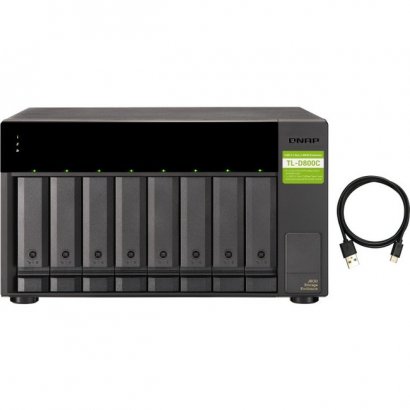 QNAP USB 3.2 Gen 2 Type-C High-capacity JBOD Storage Enclosure TL-D800C-US