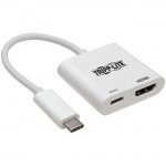 Tripp Lite USB-C 3.1 to HDMI 4K Adapter, M/F, White U444-06N-H4K6WC
