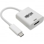 Tripp Lite USB-C 3.1 to HDMI 4K Adapter, M/F, Thunderbolt 3 Compatible, 4K @ 60 Hz, White U444