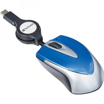 Verbatim USB-C Mini Optical Travel Mouse-Blue 70237