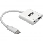 Tripp Lite USB-C to DisplayPort Adapter Cable, M/F, White, 6 in U444-06N-DP8WC
