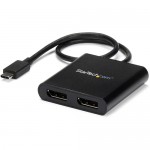 StarTech.com USB-C to DisplayPort Multi-Monitor Splitter - 2-Port MST Hub MSTCDP122DP