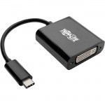 Tripp Lite USB-C to DVI Adapter, USB 3.1, Thunderbolt 3, 1080p - M/F, Black U444-06N-DVIBAM