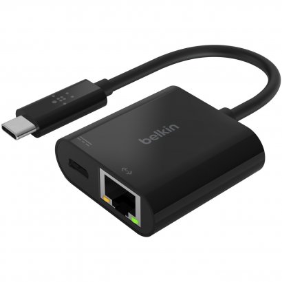 Belkin USB-C to Ethernet + Charge Adapter INC001BK-BL