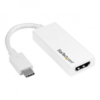 StarTech.com USB-C to HDMI Adapter - White - 4K 60Hz CDP2HD4K60W