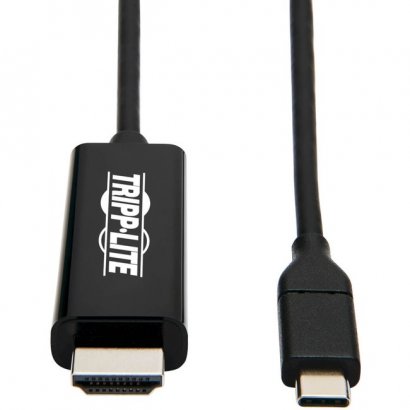 Tripp Lite USB-C to HDMI Adapter, M/M, Black, 3 ft U444-003-H4K6BE