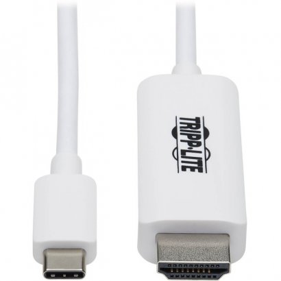 Tripp Lite USB-C to HDMI Adapter Cable, M/M, White, 3 ft U444-003-HWE