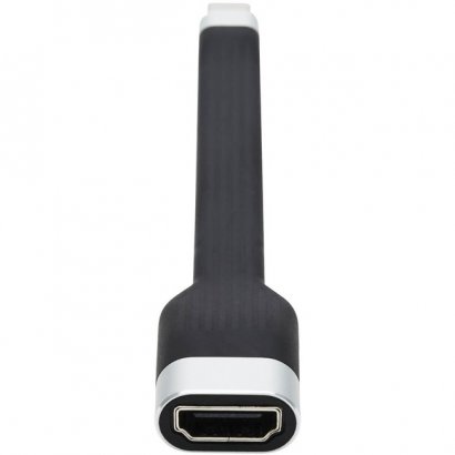 Tripp Lite USB-C to HDMI Flat Adapter Cable, M/F, Black, 5 in U444-F5N-HDR