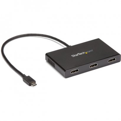 StarTech.com USB C to HDMI Multi-Monitor Adapter - 3-Port MST Hub - USB C Multi Monitor MSTCDP123HD