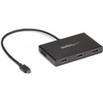 StarTech.com USB C to HDMI Multi-Monitor Adapter - 3-Port MST Hub - USB C Multi Monitor MSTCDP123HD