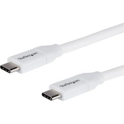 StarTech.com USB-C to USB-C Cable w/ 5A PD-M/M-White-2m(6 ft.)-USB 2.0