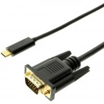 4XEM USB-C to VGA 6ft Cable-Black 4XUSBCVGA6B