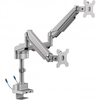 Lorell USB Pole Dual Monitor Arm 99803