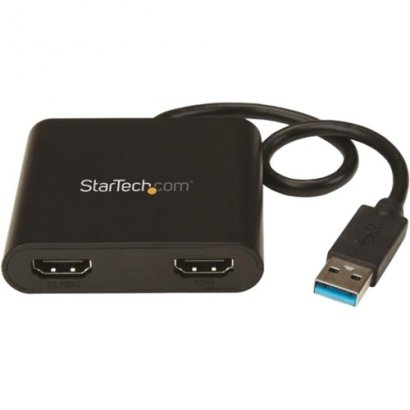 StarTech.com USB to Dual HDMI Adapter - 4K USB32HD2
