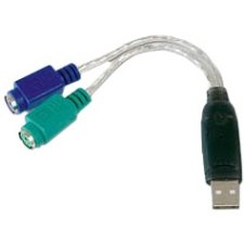 AddOn USB to PS/2 Keyboard and Mouse Adapter USB2PS2