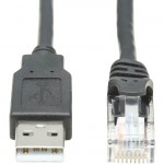 Tripp Lite USB to RJ45 Rollover Console Cable (M/M), Black, 10 ft U009-010-RJ45-X