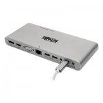Tripp Lite U442-DOCK4-S USB Type-C Docking Station, 3.5mm/Displayport/HDMI/RJ45/Thunderbolt 3/USB A/USB
