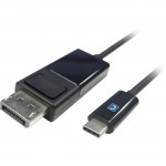 Comprehensive USB Type-C Male to DisplayPort Male Cable 3ft USB3C-DP-3ST