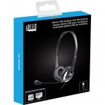 Adesso USB Wired Headset with Built-in Microphone XTREAM P2