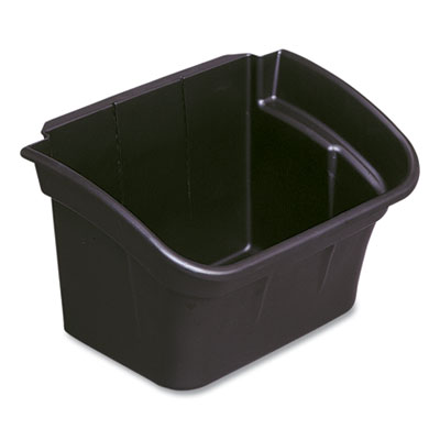 Rubbermaid Commercial FG335488BLA Utility Bin, 4 gal, 17" x 12.13" x 10.5", Black, 2/Carton RCP335488BLA