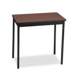 Utility Table, Rectangular, 30w x 18d x 30h, Walnut/Black BRKUT183030WA
