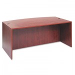 ALEVA227236MC Valencia Bow Front Desk Shell, 71w x 35 1/2d to 41 3/8d x 29 1/2h, Medium