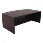 Valencia Bow Front Desk Shell, 71w x 35 1/2d to 41 3/8d x 29 1/2h, Espresso ALEVA227236ES