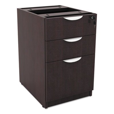 Valencia Box/Box/File Full Pedestal, 15 5/8w x 20 1/2d x 28 1/2h, Espresso ALEVA532822ES