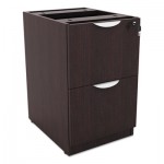 Valencia File/File Drawer Full Pedestal, 15 5/8 x 20 1/2 x 28 1/2, Espresso ALEVA542822ES