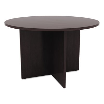 Valencia Round Conference Table w/Legs, 29 1/2h x 42 dia., Espresso ALEVA7142ES