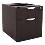 Valencia Series 3/4 Box/File Pedestal, 15 5/8w x 20 1/2d x 19 1/4h, Espresso ALEVA552222ES