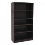 Valencia Series Bookcase, Five-Shelf, 31 3/4w x 14d x 65h, Espresso ALEVA636632ES