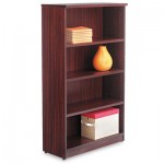 ALEVA635632MY Valencia Series Bookcase, Four-Shelf, 31 3/4w x 14d x 55h, Mahogany ALEVA635632MY