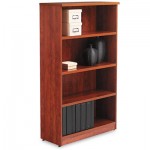 ALEVA635632MC Valencia Series Bookcase, Four-Shelf, 31 3/4w x 14d x 55h, Medium Cherry ALEVA635632MC