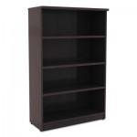 Valencia Series Bookcase, Four-Shelf, 31 3/4w x 14d x 55h, Espresso ALEVA635632ES