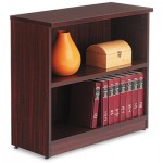 ALEVA633032MY Valencia Series Bookcase, Two-Shelf, 31 3/4w x 14d x 29 1/2h, Mahogany ALEVA633032MY