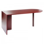 ALEVA277236MY Valencia Series D Top Desk, 71w x 35 1/2d x 29 1/2h, Mahogany ALEVA277236MY