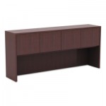 Valencia Series Hutch with Doors, 70 5/8w x 15d x 35 1/2h, Mahogany ALEVA287215MY